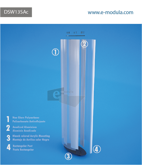 DSW13SAc-16" Width  by 78” high
