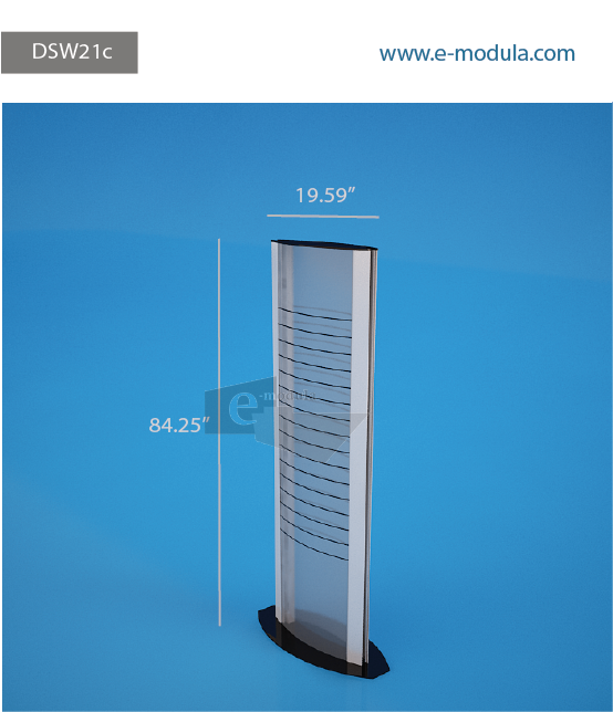 DSW21c-20" Width  by 84.25” high