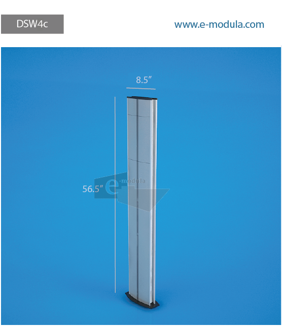 DSW4c-8.5" Width  by 56.5”  high