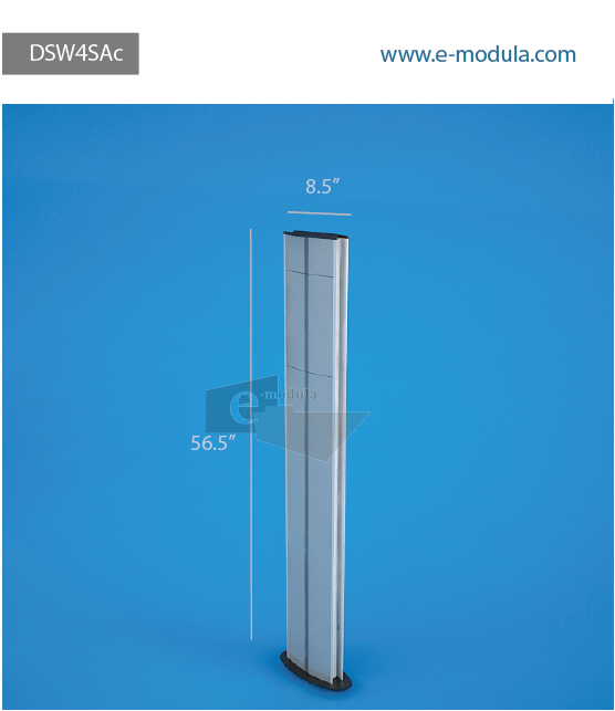 DSW4SAc-8.5" Width  by 56.5” high