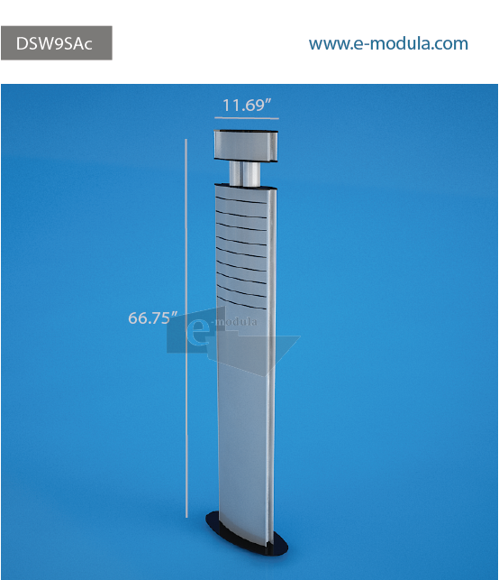 DSW9SAc-11" Width  by  66.75” high