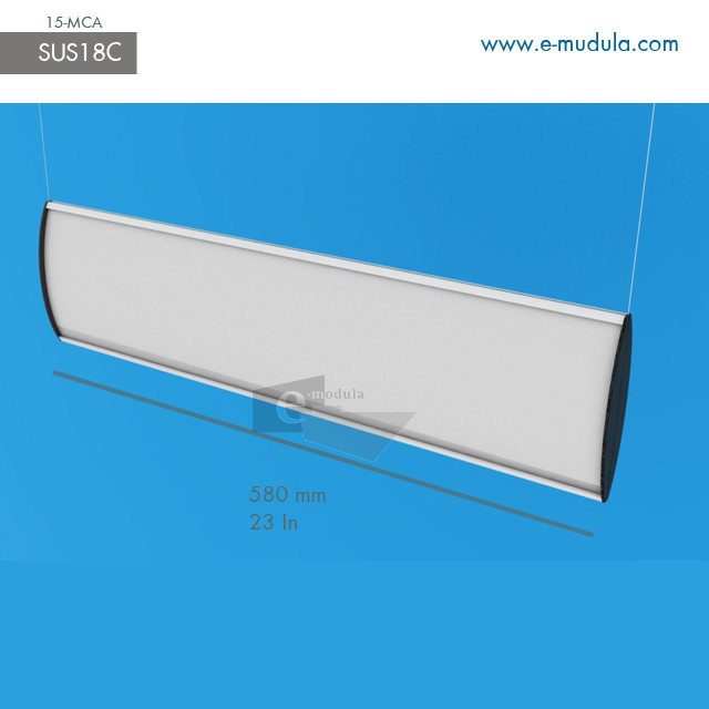 SUS18c - 23" width by 6" height