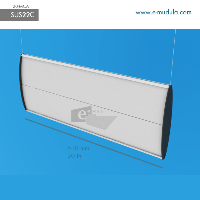 SUS22c - 20" width by 8" height
