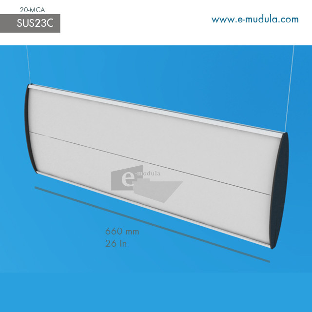 SUS23c - 26" width by 8" height