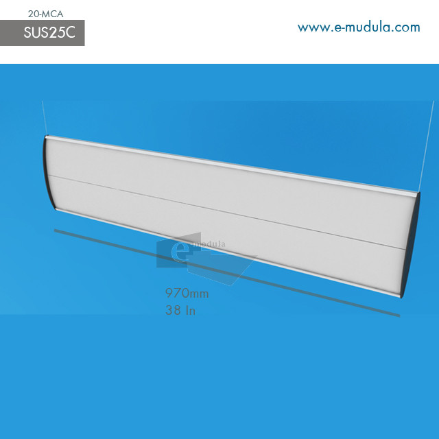 SUS25c - 38" width by 8" height
