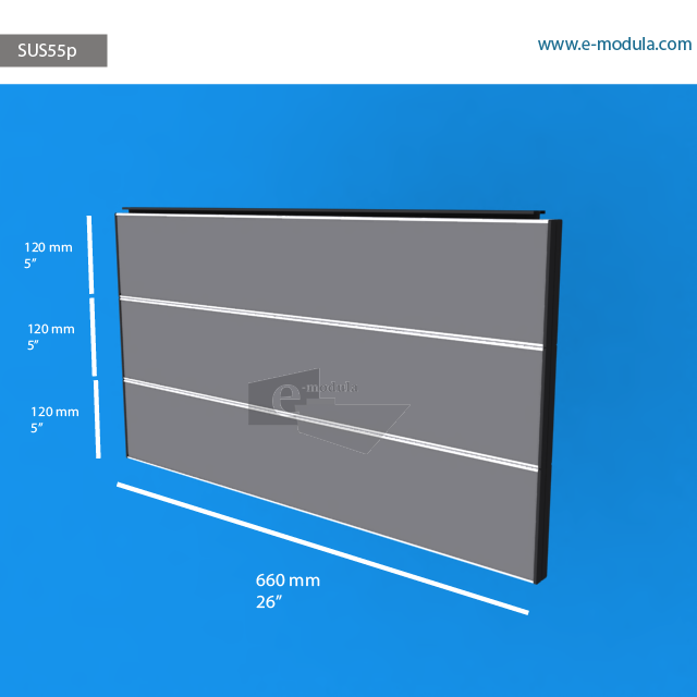 SUS55p - 26" width by 15" height