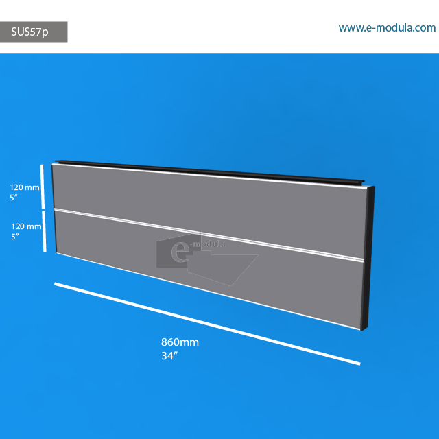 SUS57p - 34" width by 10" height