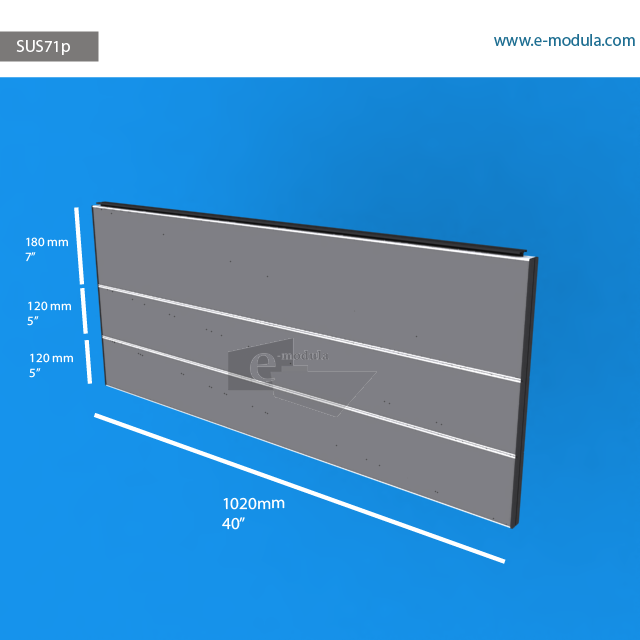 SUS71p - 40" width by 17" height