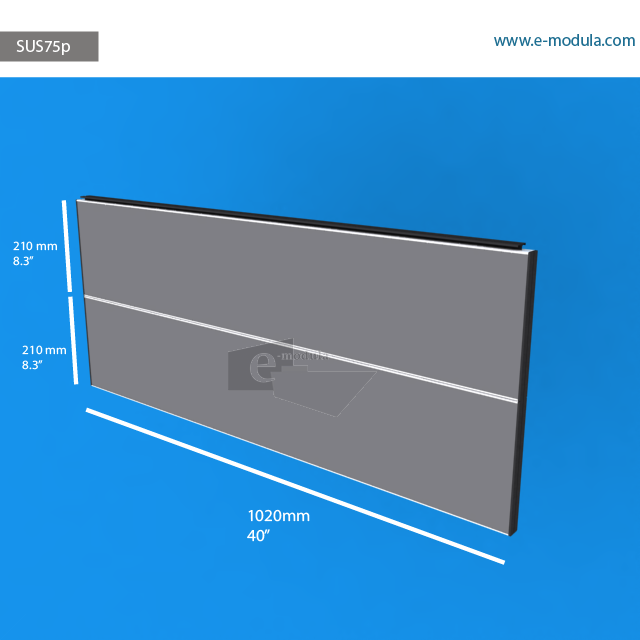 SUS75p - 40" width by 16.5" height