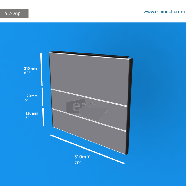 SUS76p - 20" width by 18.3" height