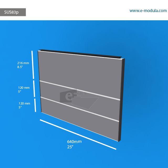 SUS83p - 25" width by 18.5" height