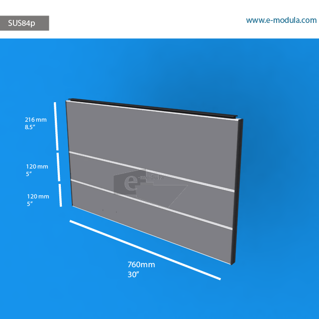 SUS84p - 30" width by 18.5" height