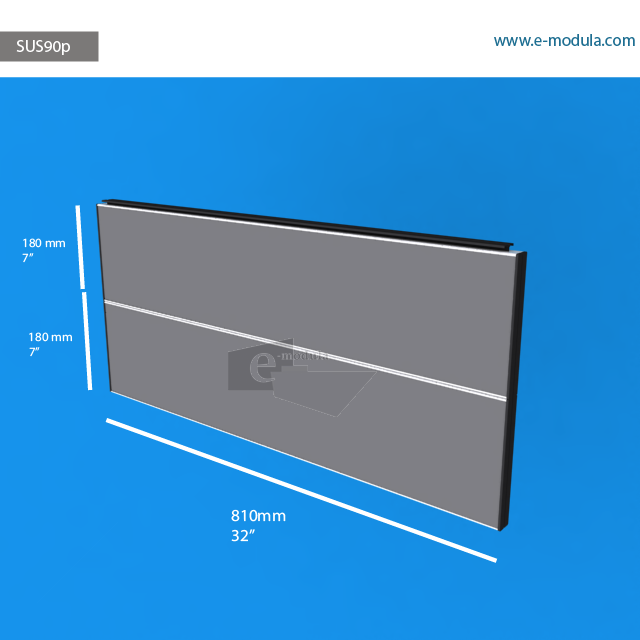 SUS90p - 32" width by 14" height