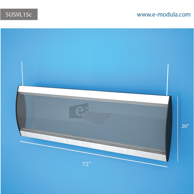 SUSVL15c-20" high  by 72" Width