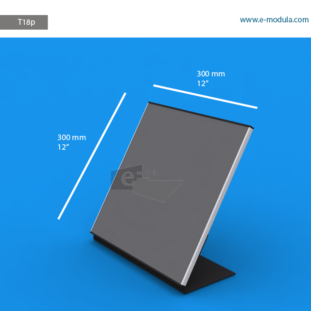 T18p - 12" width by 12" height