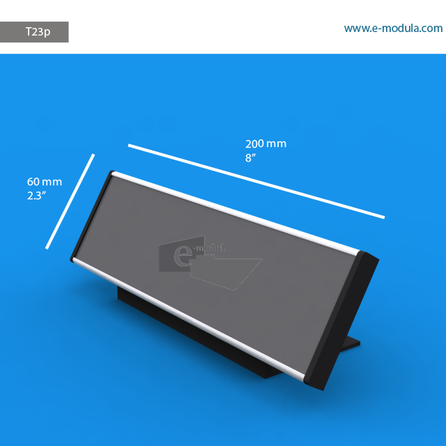 T23p - 8" width by 2.3" height