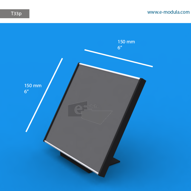 T33p - 6" width by 6" height