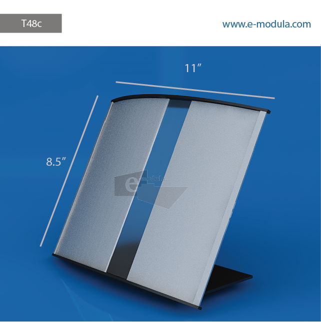 T48c-11 " wide by 8.5" high