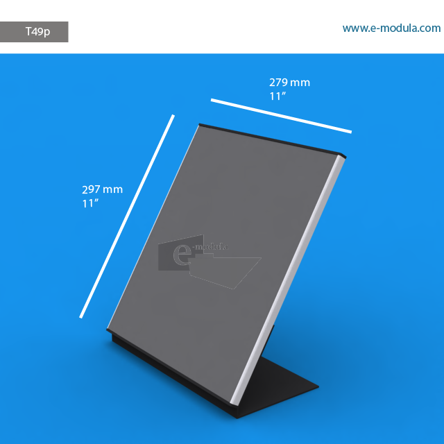 T49p - 11" width by 11" height