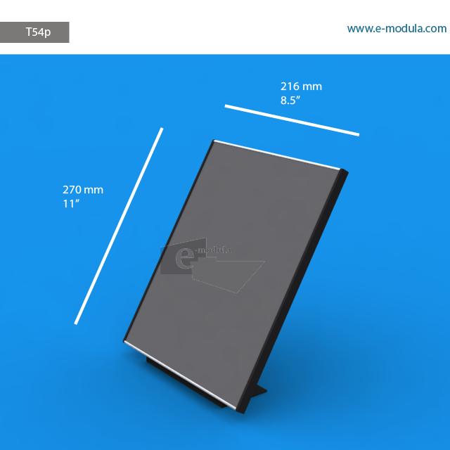 T54p - 8.5" width by 11" height