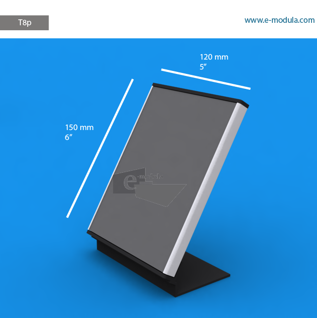 T8p - 5" width by 6" height