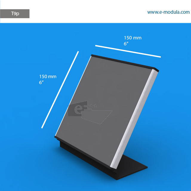 T9p - 6" width by 6" height