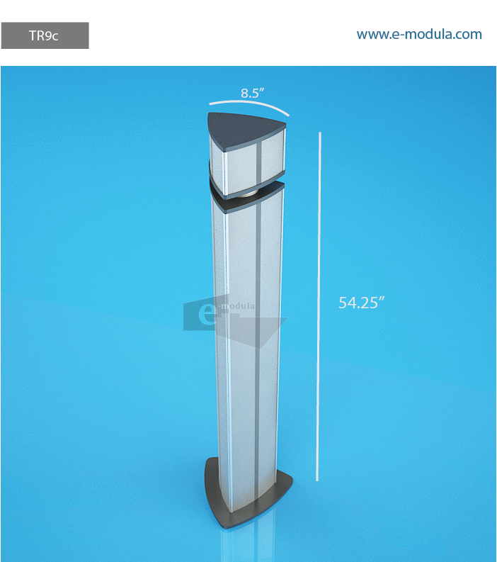 TR9c-8.5" Width by 55” high