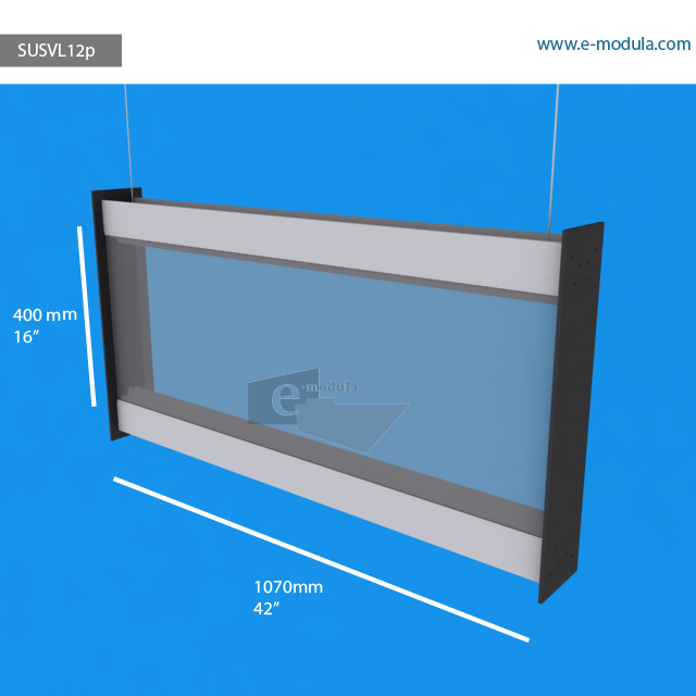 SUSVL12p - 42" width by 16" height