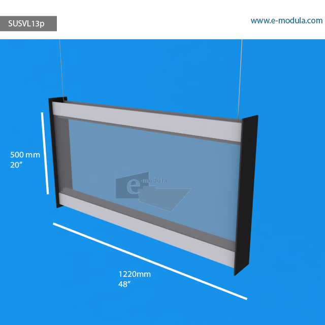 SUSVL13p - 48" width by 20" height