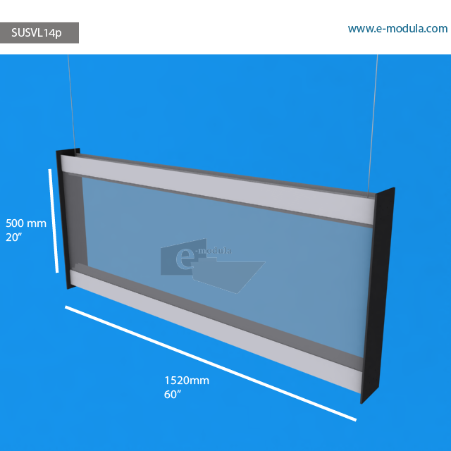 SUSVL14p - 60" width by 20" height