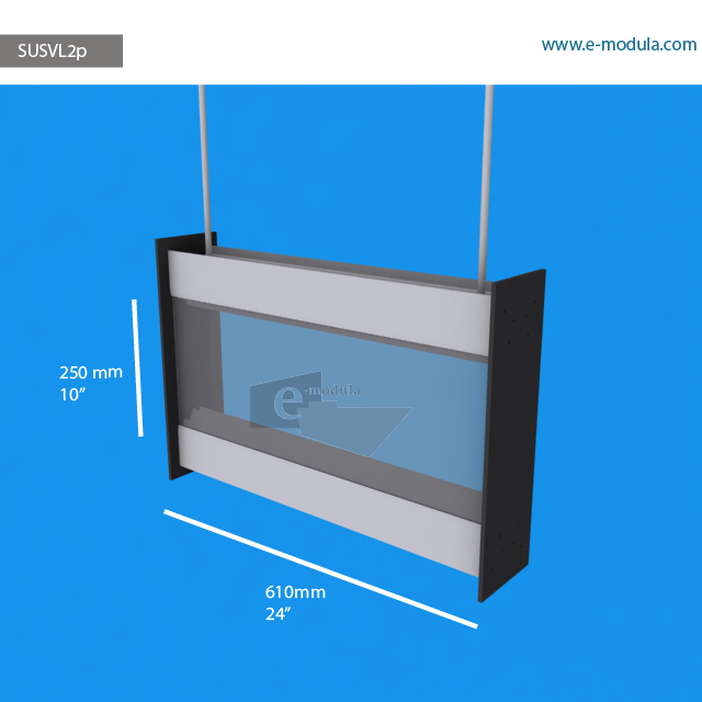 SUSVL2p - 24" width by 10" height