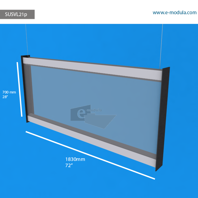 SUSVL21p - 72" width by 28" height