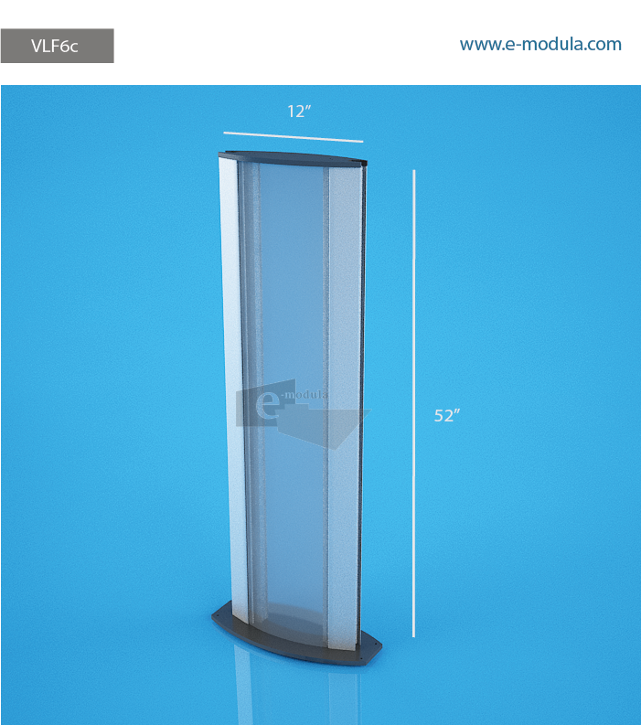 VLF6c-12" Width by 52” high