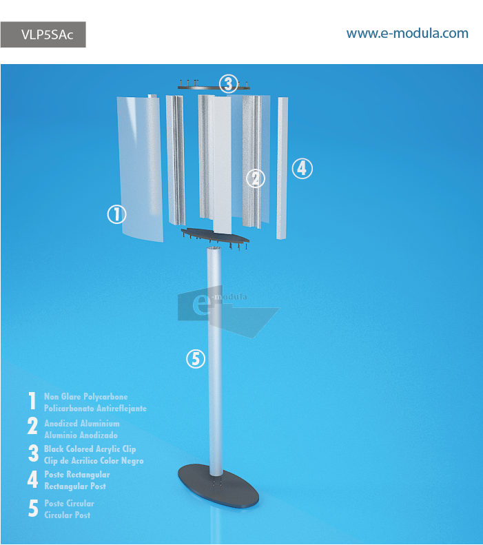 VLP5SAc-10" Width  by  60” high