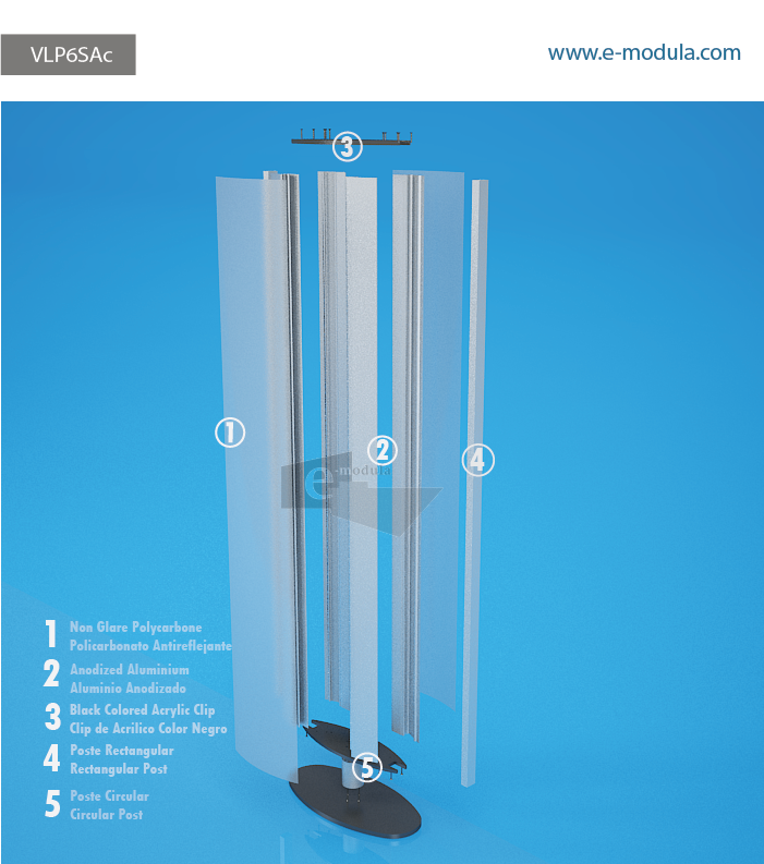 VLP6SAc-10" Width  by  60” high