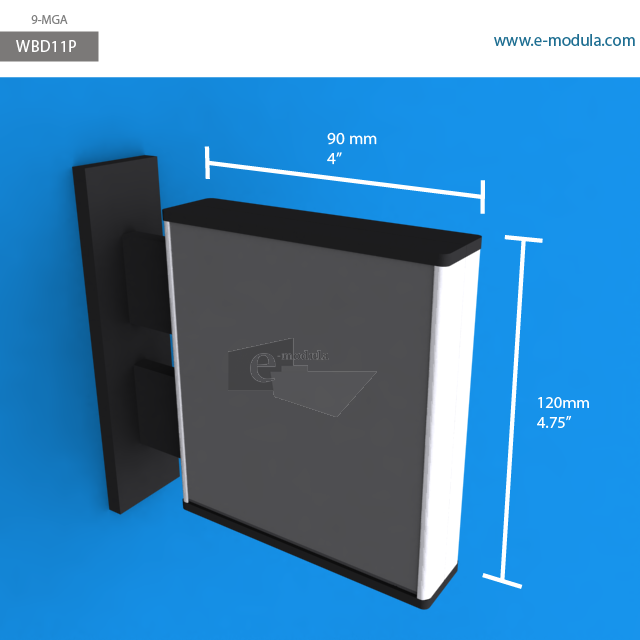 WBD11p - 4" width by 4.75" height