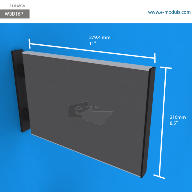 WBD18p - 11" width by 8.5" height