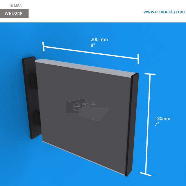 WBBD24p - 8" width by 7" height