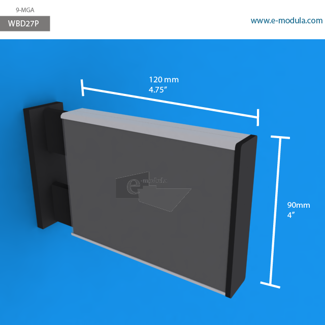 WBD27p - 4.75" width by 4" height