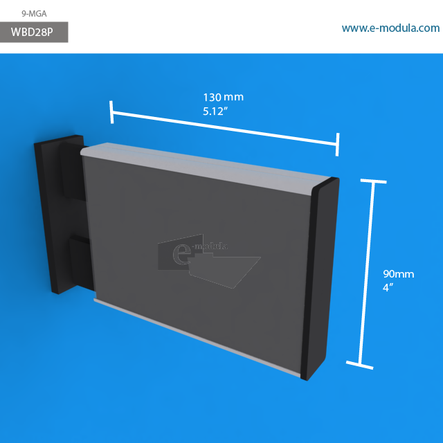 WBD28p - 5.12" width by 4" height