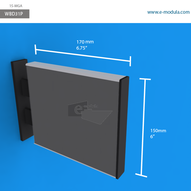 WBD31p - 6.75" width by 6" height