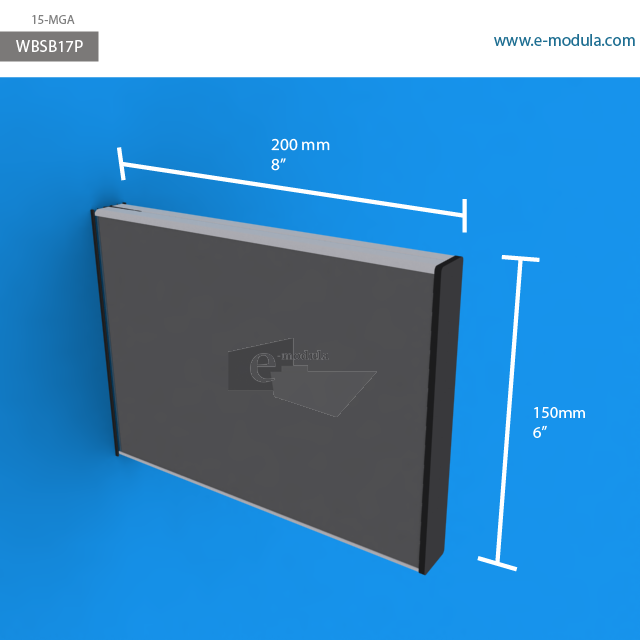WBSB17p - 8" width by 6" height