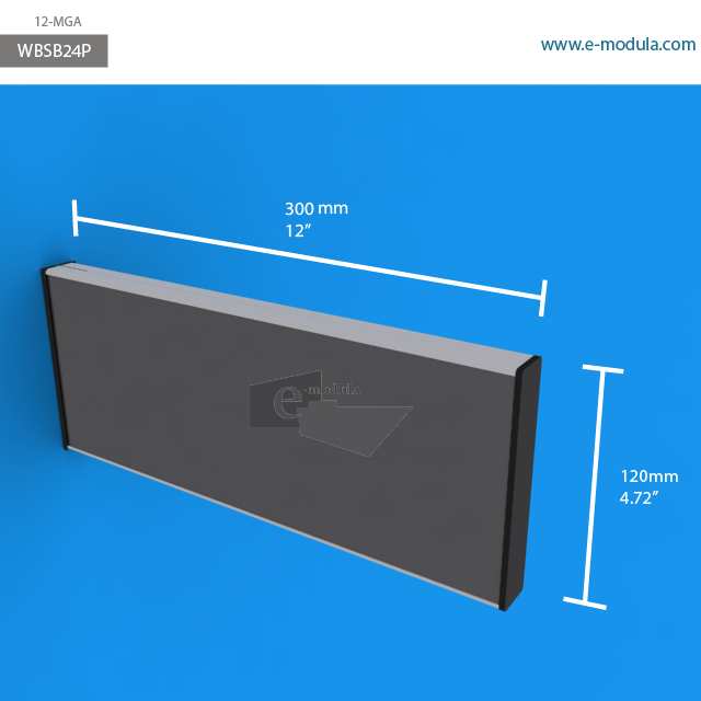 WBSB24p - 12" width by 5" height