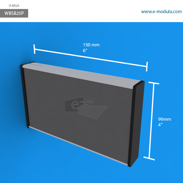 WBSB25p - 6" width by 4" height