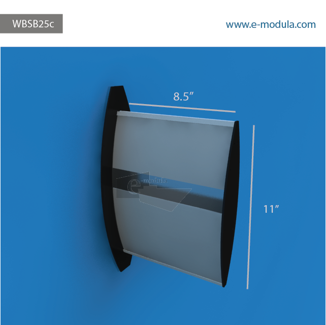 WBSB25c-11” high by 8.5" Wide 