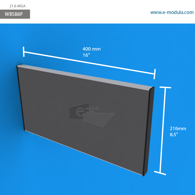 WBSB8p - 16" width by 8.5" height