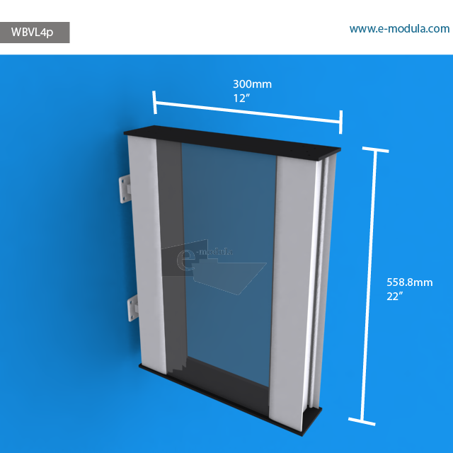 WBVL4p - 12" width by 22" height