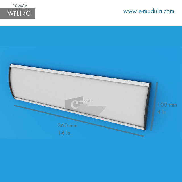 WFL14c - 14" width by 4" height