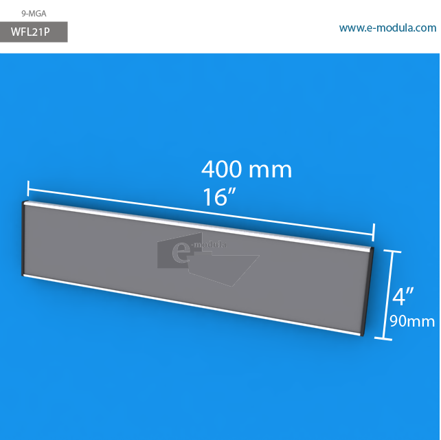 WFL21p - 16" width by 4" height