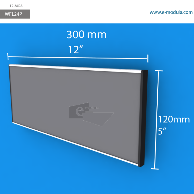 WFL24p - 12" width by 5" height